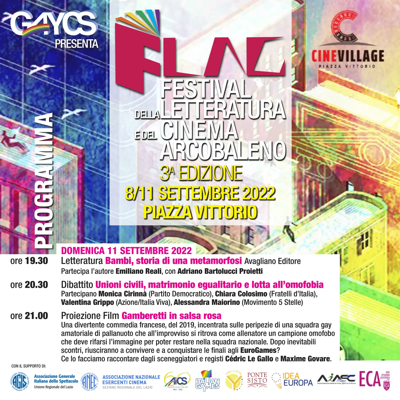 Programma FLAG 2022 di domenica 11 settembre