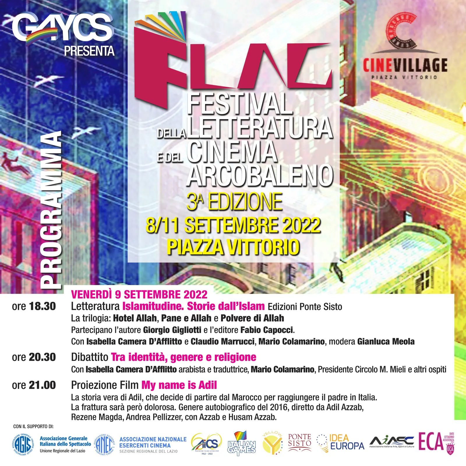 Programma FLAG 2022 di venerdì 9 settembre